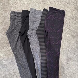 5 pair wunder under luon leggings
